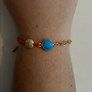 Alvaro Avila Bracelet w/ SP Stones & GF Red